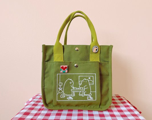 Matcha Cat Tote