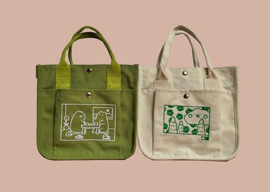 Purpletimes Boxy Tote
